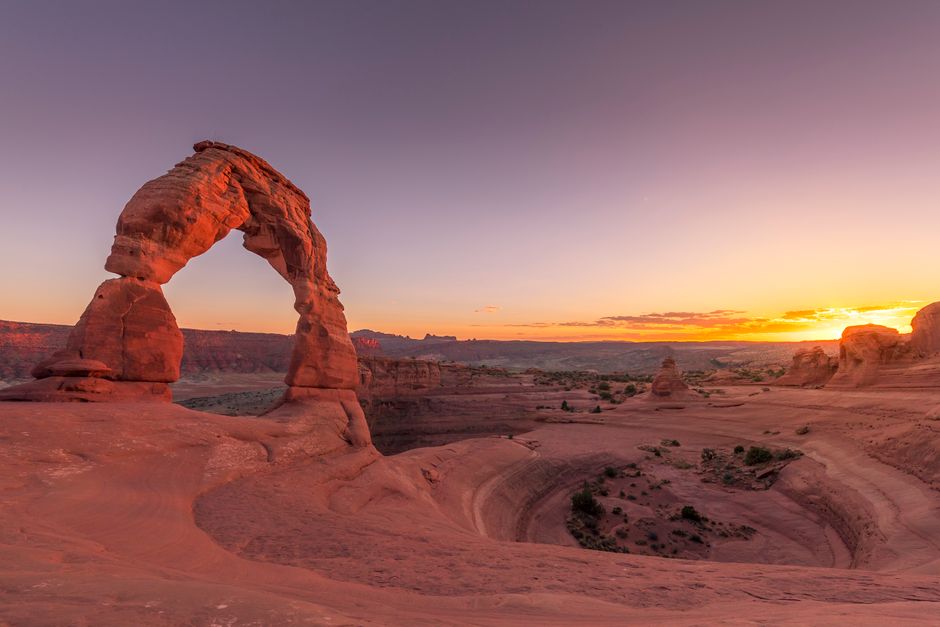 Tour fotográfico ao nascer do sol em Arches